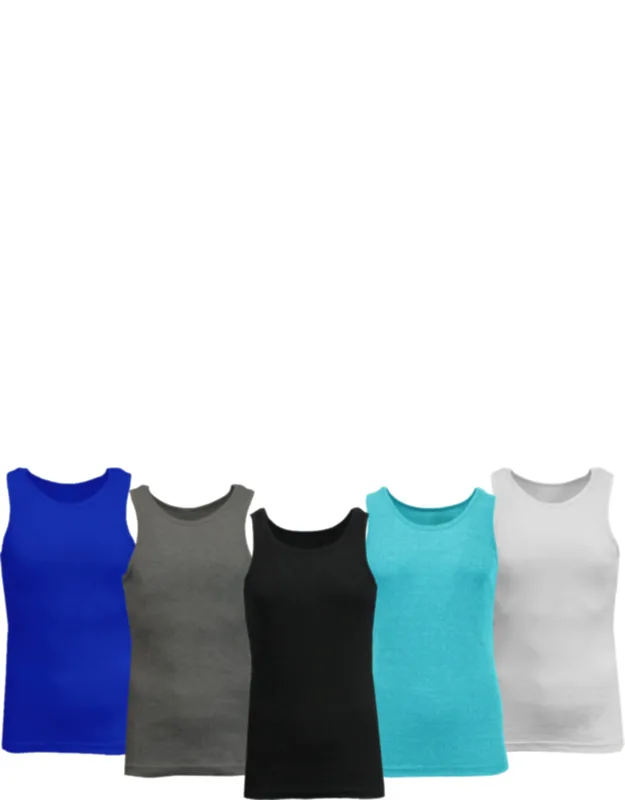 Heavyweight Ribbed Tank Top - 5 Pack