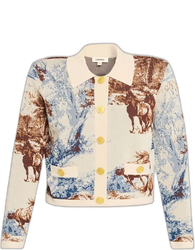 Toile Jacquard Cardigan