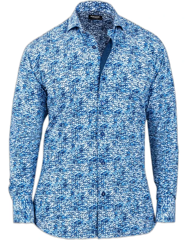 Einstein Ice Cube-print Stretch Dress Shirt