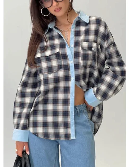 Walda Contrast Flannel Shirt