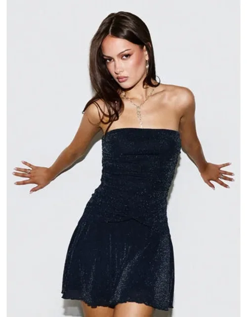 Strapless Twist Mini Dress