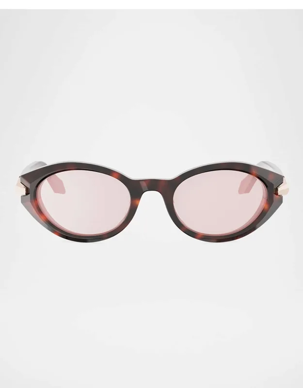 Serpenti Viper Acetate Oval Sunglasses