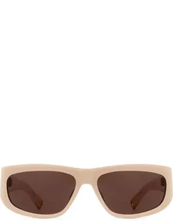 Jacquemus Sunglasses Beige Acetate