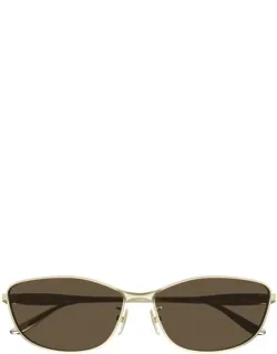 Balenciaga Sunglasses Cat-eye Gold Metal France
