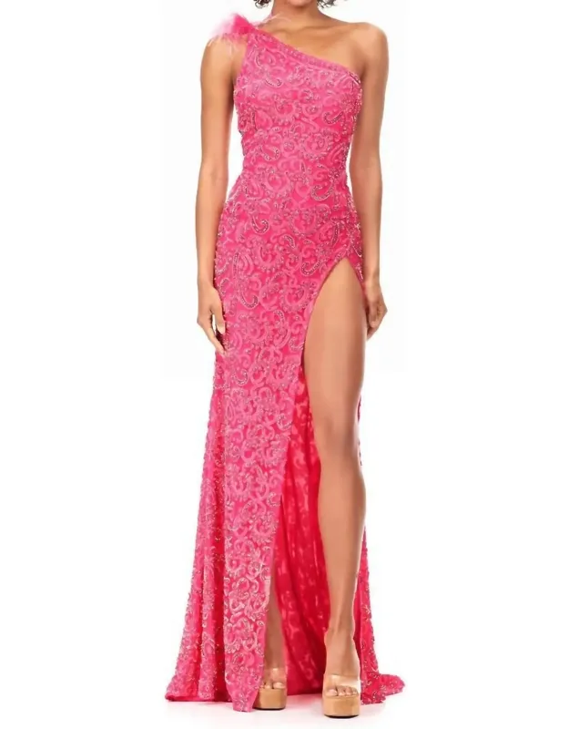 One Shoulder Prom Dress