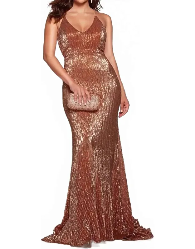 Sequin Evening Dress
