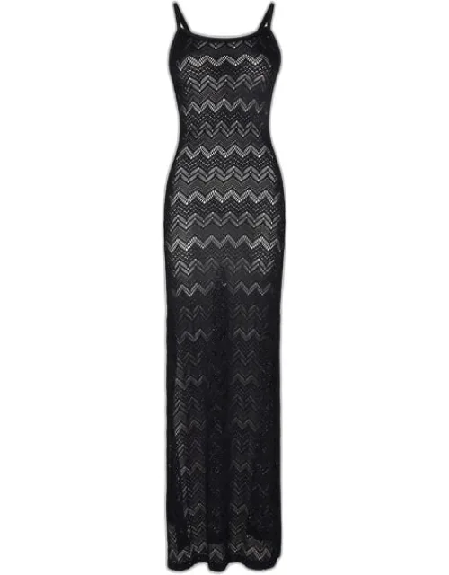 Long Mesh Dress
