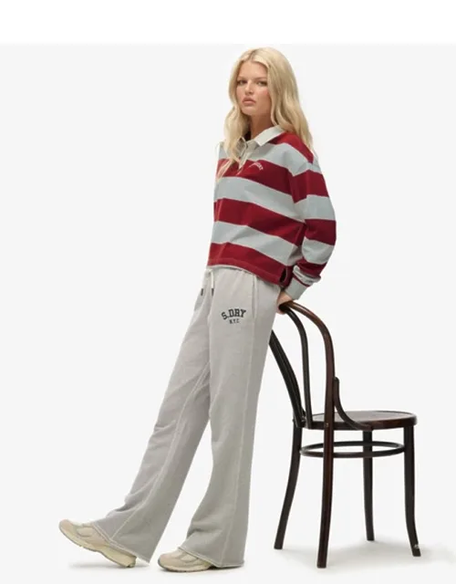 Embroidered Flare Joggers