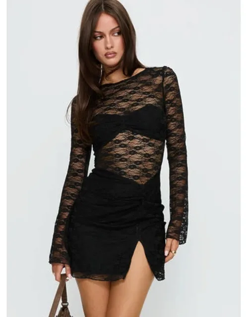 Best You Had Lace Long Sleeve Mini Dress