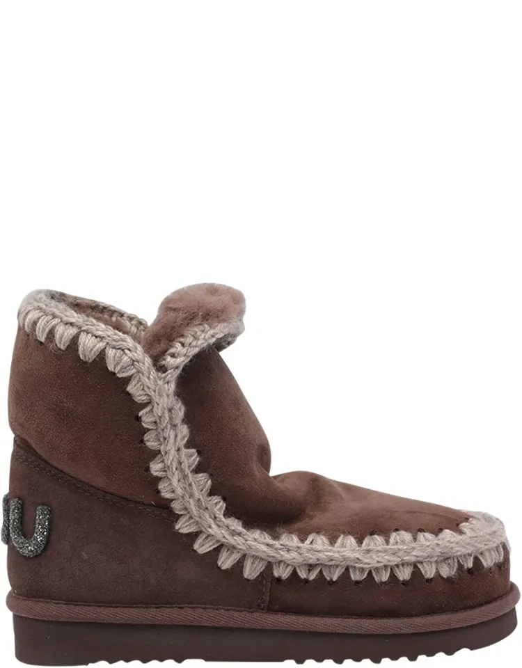 Boots Glitter Round Toe