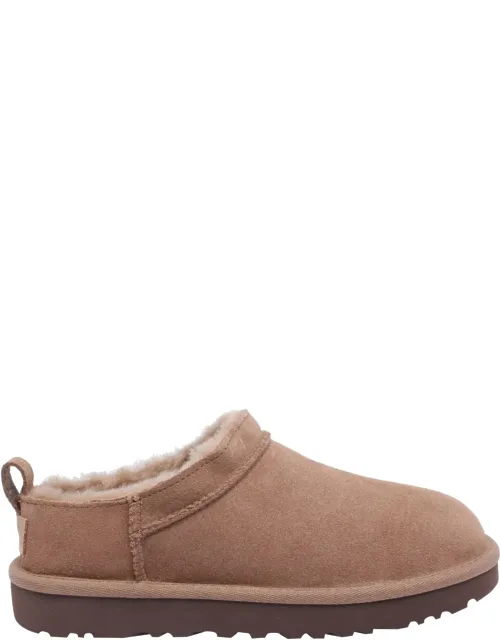 Classic Micro Mules, Round Toe, Tone On Tone Logo