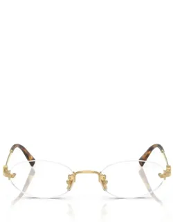 Miu Miu Eyewear Sunglasses Oval Metal