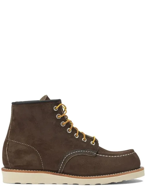 Classic Moc Toe Lace-up Ankle Boots