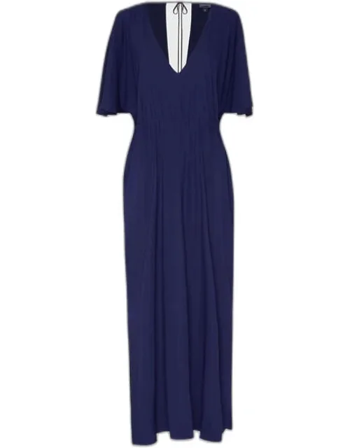 Long Silk Satin Dress