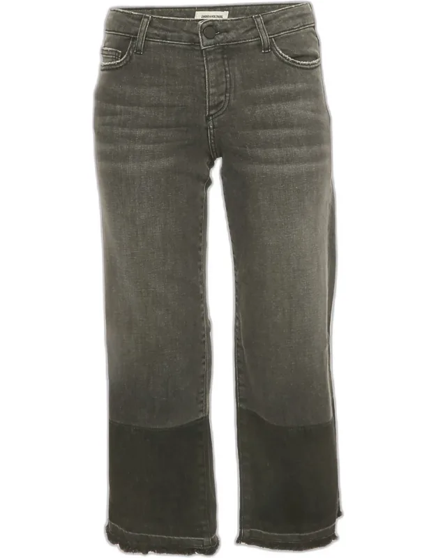 Grey Washed Denim Jeans