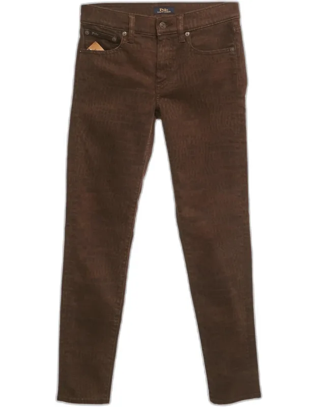 Animal Print Denim Skinny Jeans