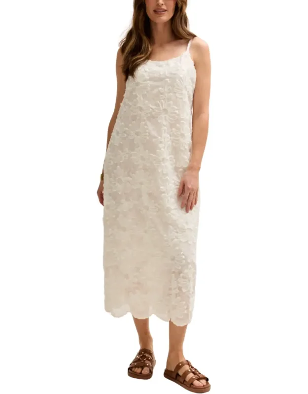 Spaghetti Strap Ribbon Work Midi Dress