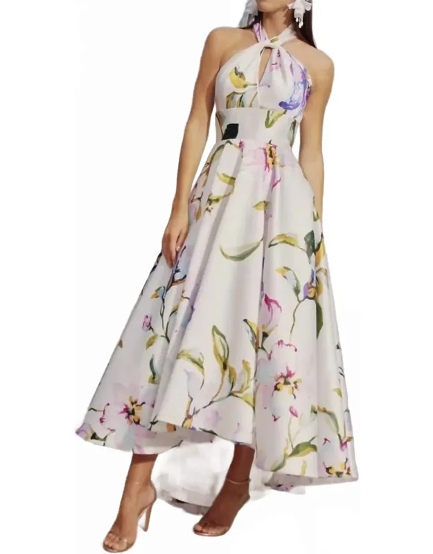 High-low Halter Dress