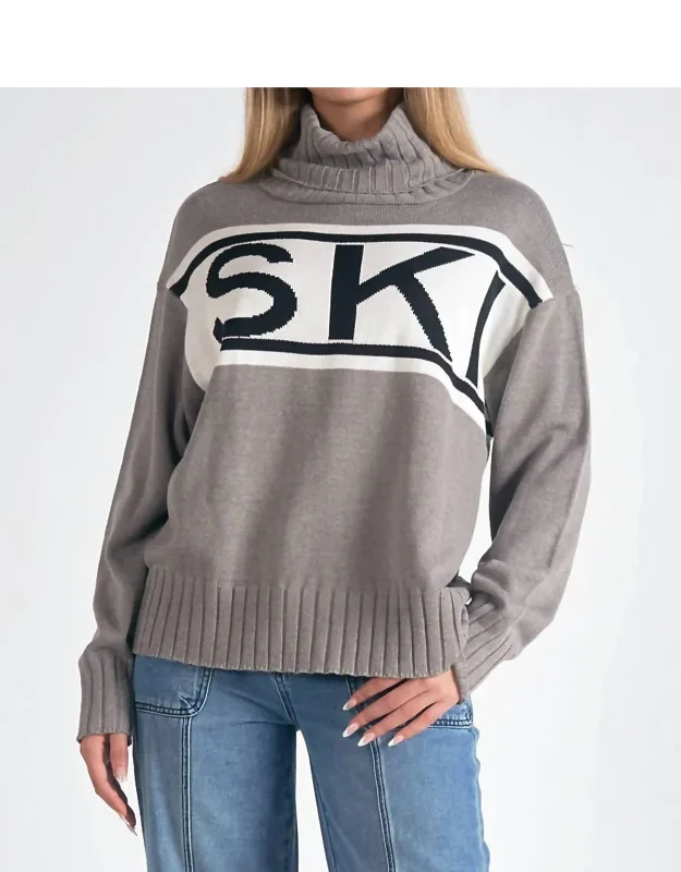 Ski Turtleneck Cotton Sweater