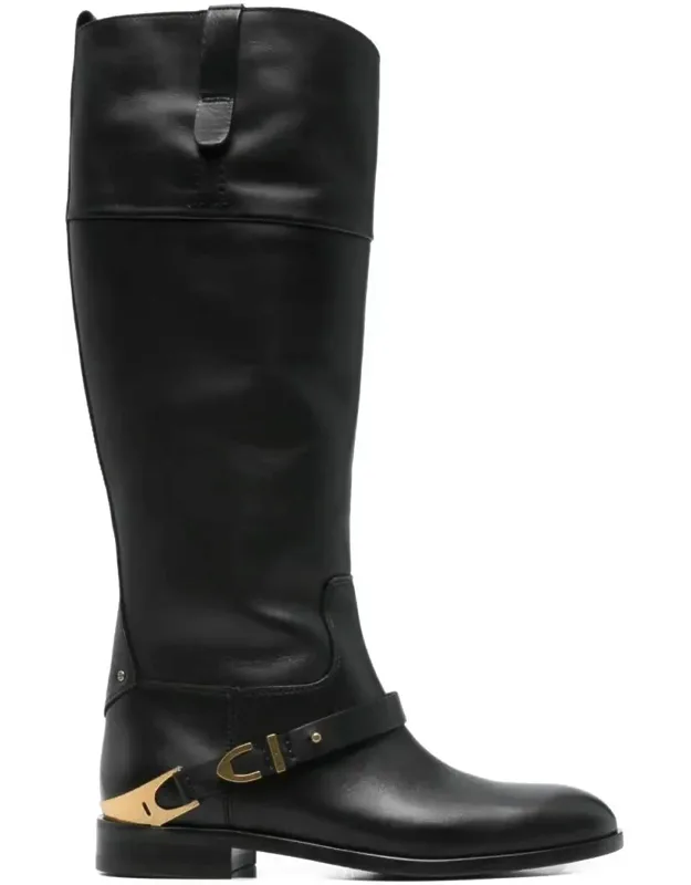 Charlie Leather Knee-high Boots