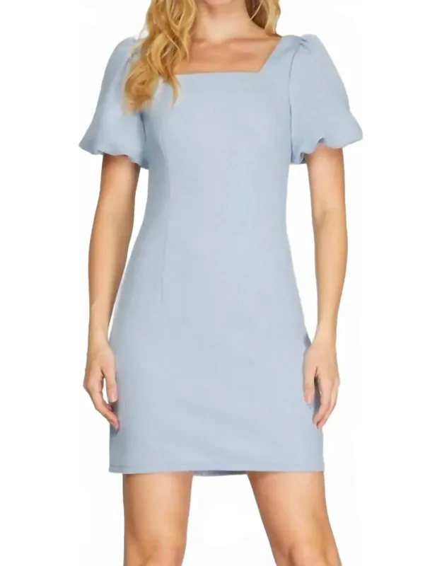Palmer Puff Sleeve Mini Dress