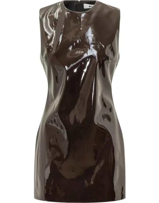 Patent Leather Short Dress