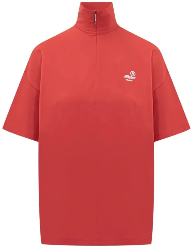Short-sleeve T-shirt With Zip