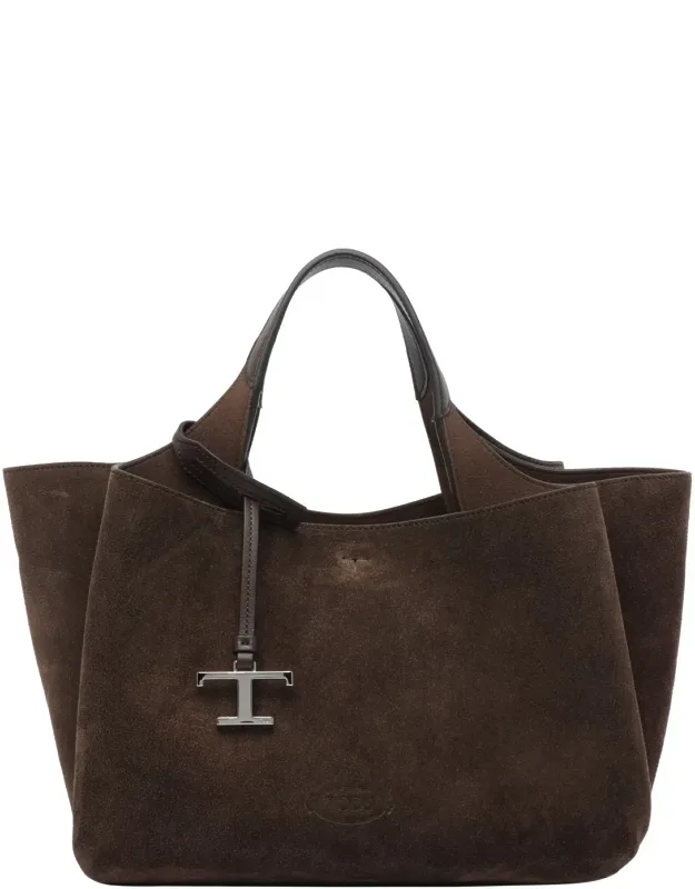 Handbag With Carabiner Closure And 3 Sections