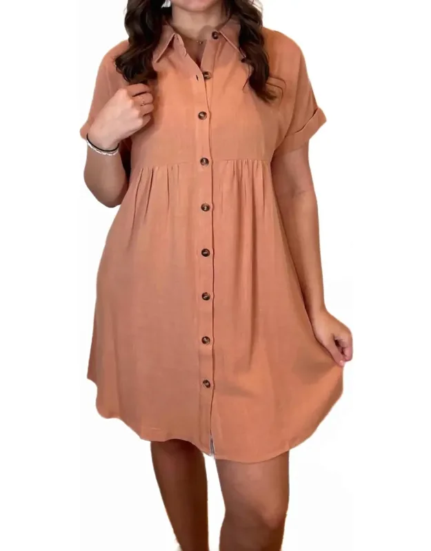 Evania Dolman Sleeve Shirt Dress