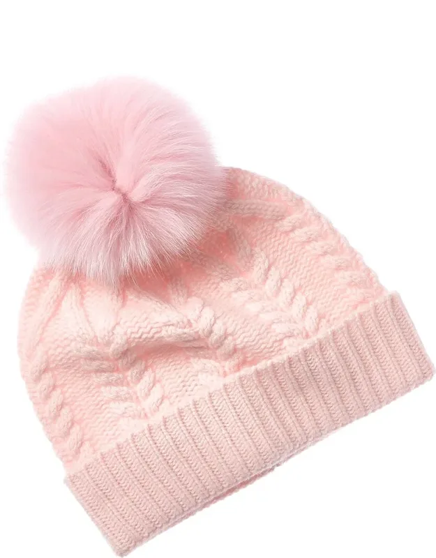 Chunky Cable Cashmere Hat