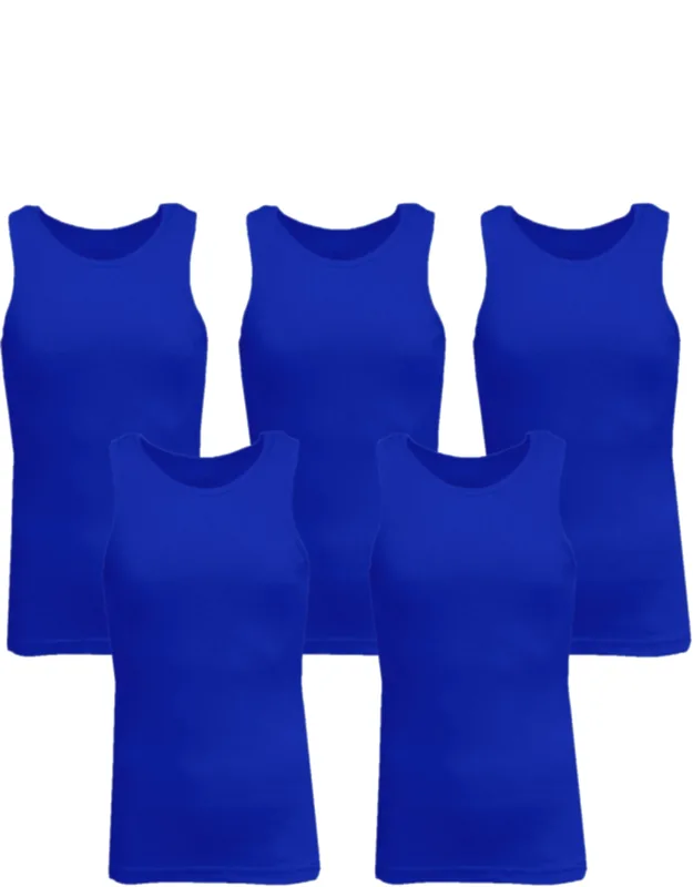 Galaxy By Harvic Heavyweight Ribbed Tank Top - Breathable Fabric, Double Stitched Hem