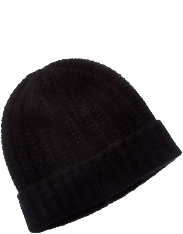Chunky Textured Shaker Cashmere Hat