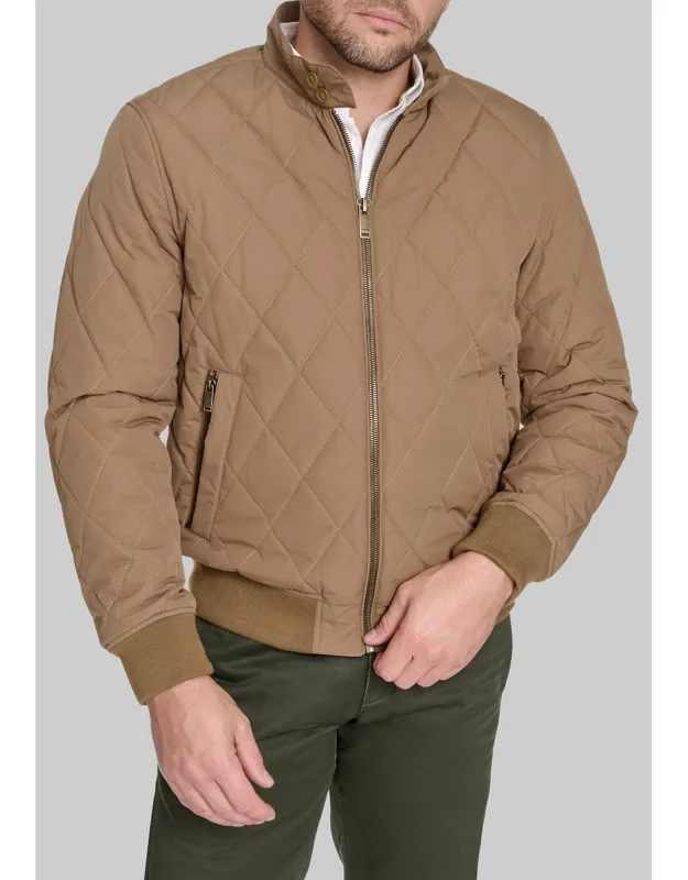 Dockers Traditional Fit Diamond Quilted Bomber Jacket