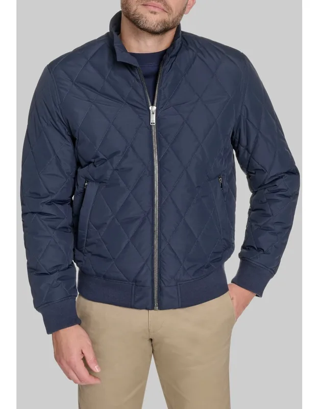 Dockers Traditional Fit Diamond Quilted Bomber Jacket