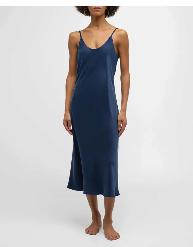 Backless Washable Silk Mini Slip Dress