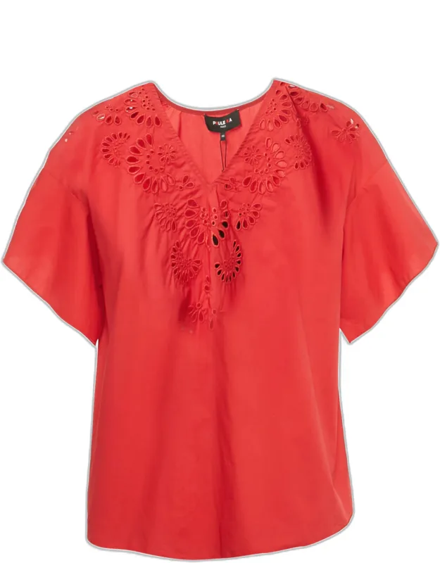 Embroidered Cotton Blouse