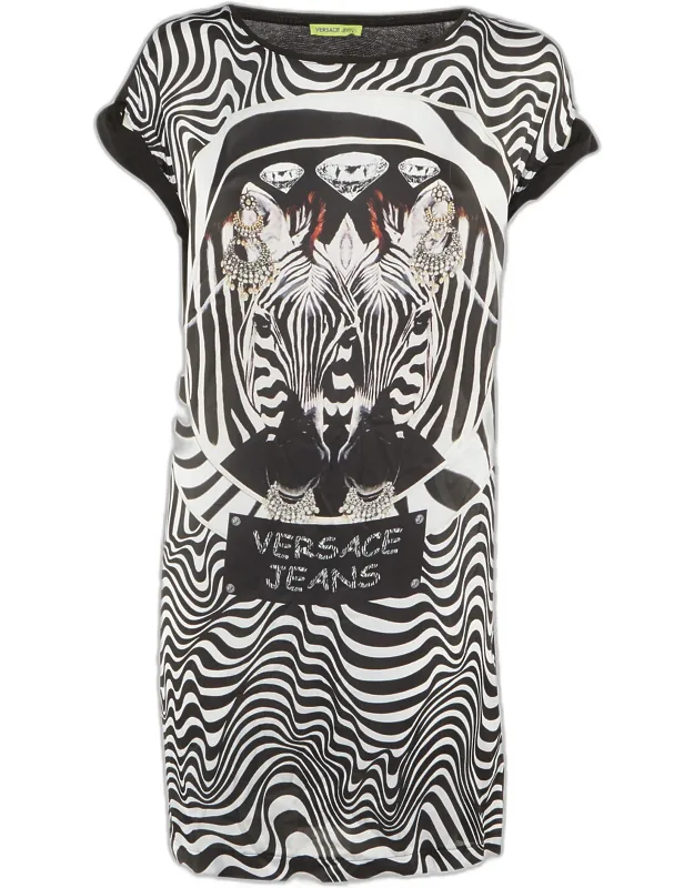Printed Jersey Mini Dress