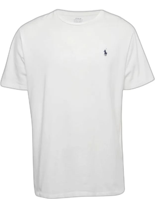 Logo Embroidered Cotton Crewneck T-shirt