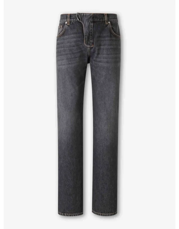 Straight Cotton Jeans