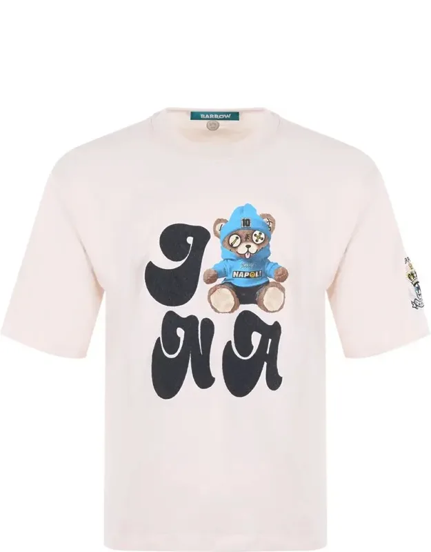 Barrow Cotton T-shirt With Crew Neck And Short Sleeves