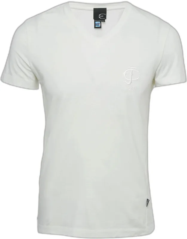 Logo Embroidered Jersey Fitted T-shirt