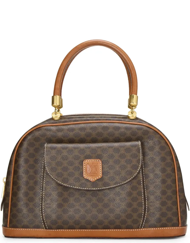 Leather Coated Canvas Macadam Handbag