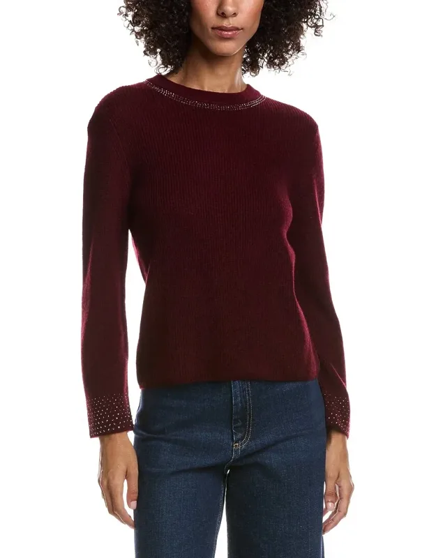 Studded Wool & Cashmere-blend Sweater