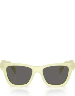 Prada Eyewear Sunglasses Frosted Vanilla Acetate Italy