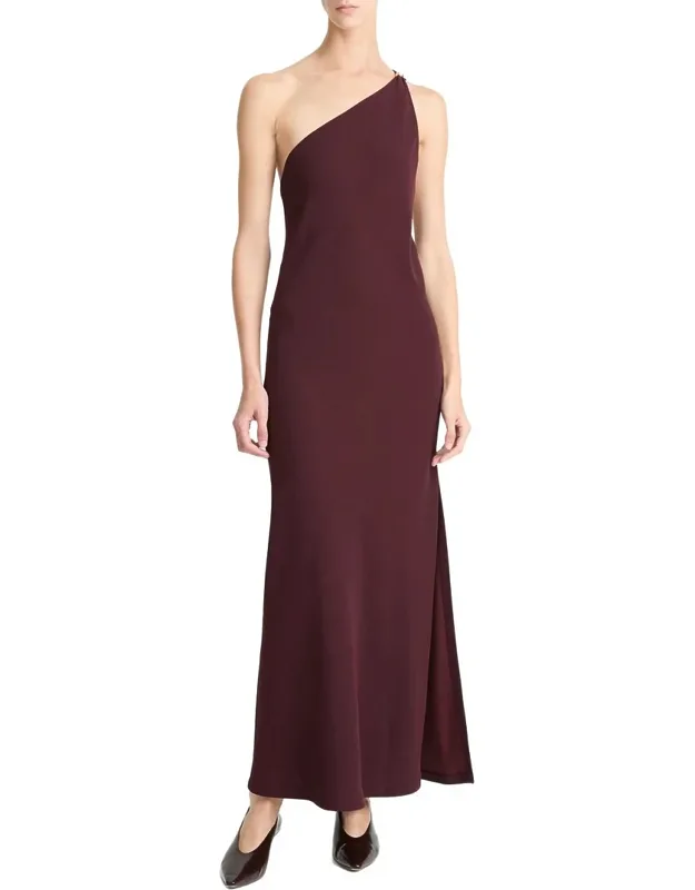 One Shoulder Jewel Sphere Dress