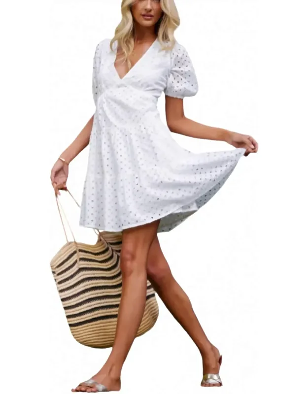 Tiered Eyelet Dress