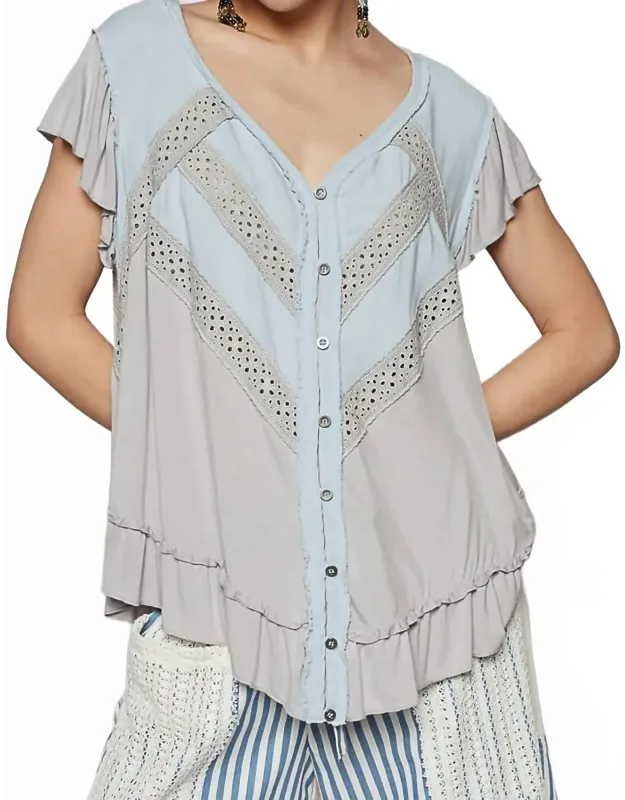 Ruffle Sleeve Top