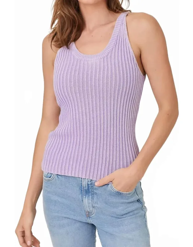 Washed Sweater Tank Top