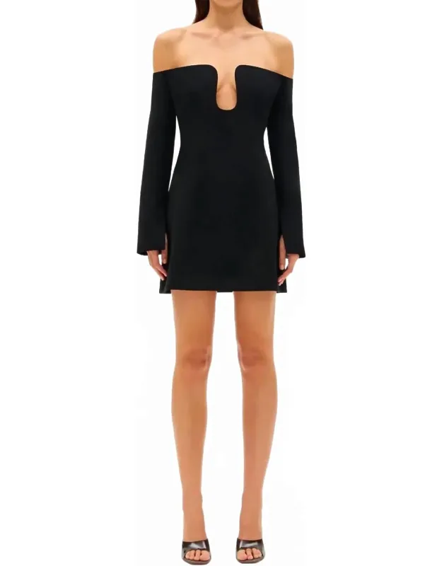 Crepe Mini Dress