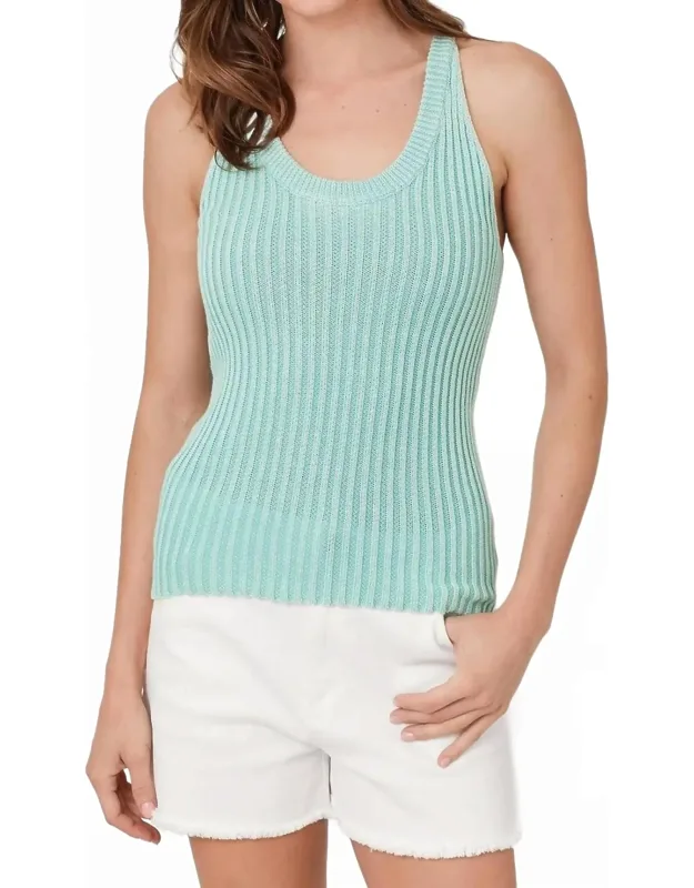 Washed Sweater Tank Top